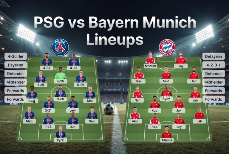 psg vs inter milan lineups