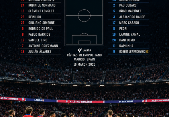 atlético madrid vs fc barcelona lineups