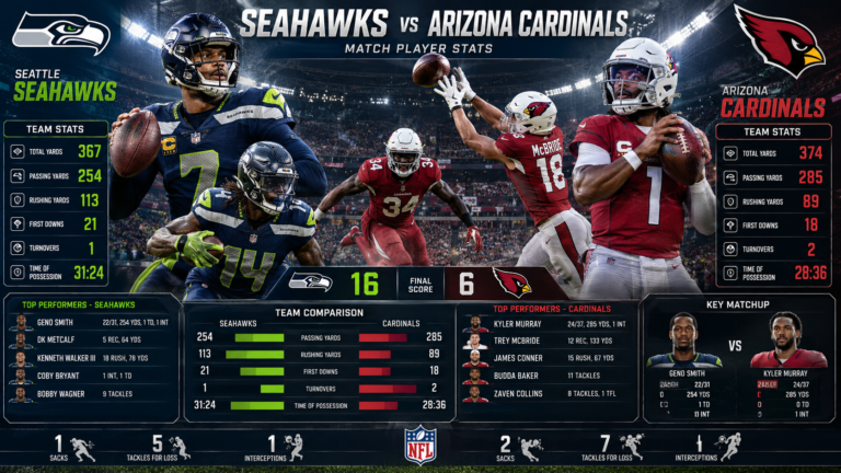 seahawks vs arizona cardinals match player stats