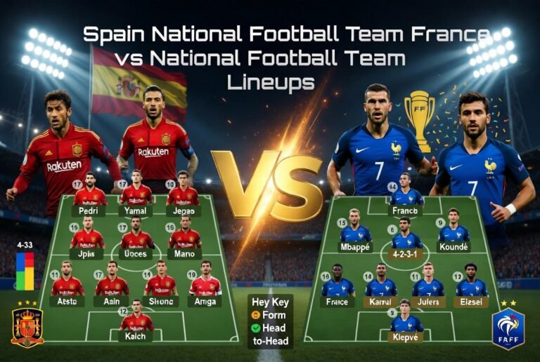 Spain National Football Team vs France National Football Team Lineups