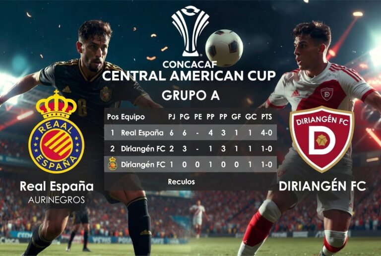 Real España vs Diriangén FC Standings