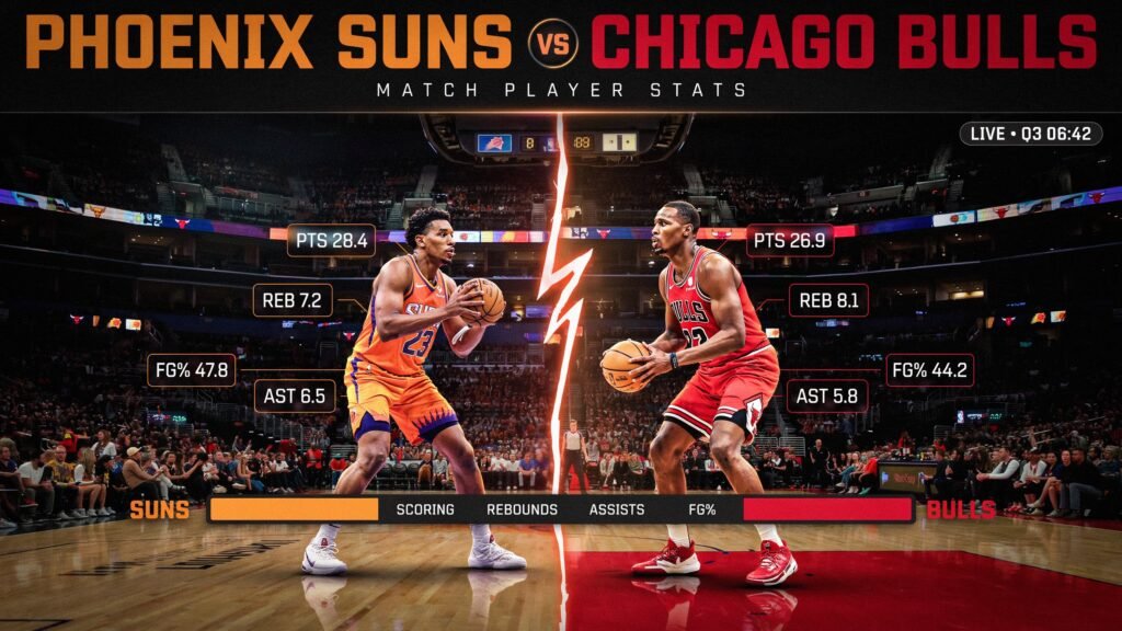 Phoenix Suns vs Chicago Bulls Match Player Stats