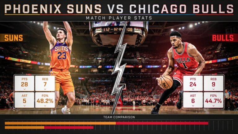 Phoenix Suns vs Chicago Bulls Match Player Stats