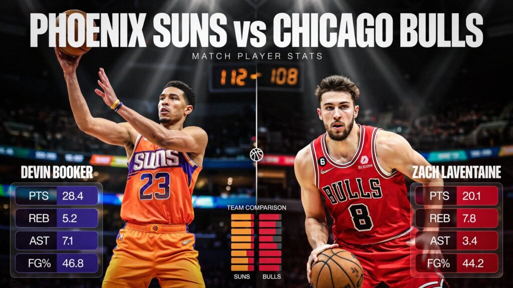 Phoenix Suns vs Chicago Bulls Match Player Stats