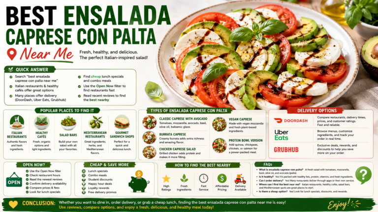 Best Ensalada Caprese con Palta Near Me