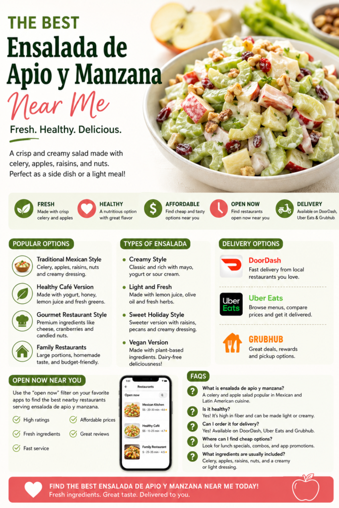 Best Ensalada de Apio y Manzana Near Me