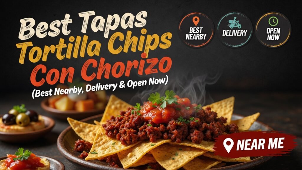 Best Tapas Tortilla Chips Con Chorizo Near Me