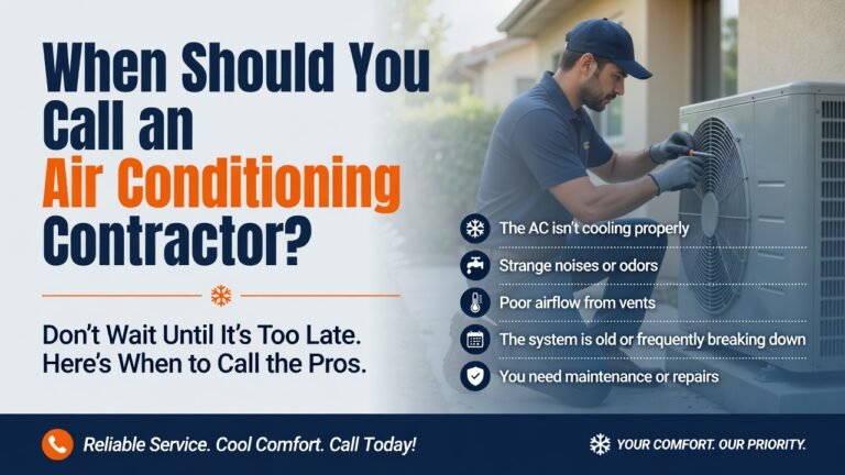 When Should You Call an Air Conditioning Contractor?
